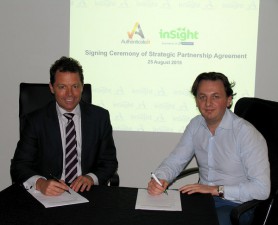(L to R) AsureQuality’s CEO John McKay and Gennady Volchek, CEO of Authenticateit.