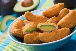 Seen at Anuga: a new battered avocado slice that is prefried and frozen.