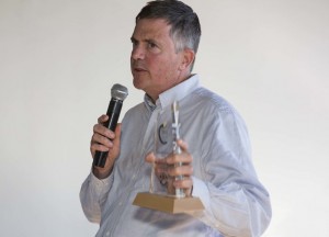 Alex Peckham of Peckham’s Cider received the Champion Cider Trophy.
