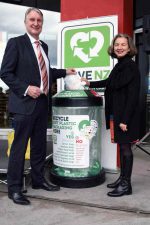 Foodstuffs NZ Managing Director Steve Anderson with Nestle NZ CEO Veronique Cremades