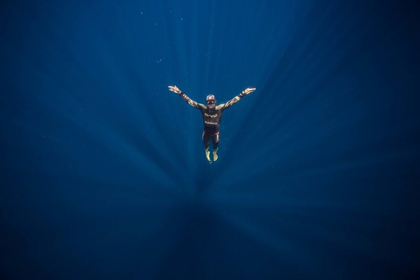 William Trubridge breaks world record