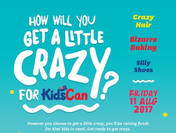 Get crazy for Kiwi kids in hardship