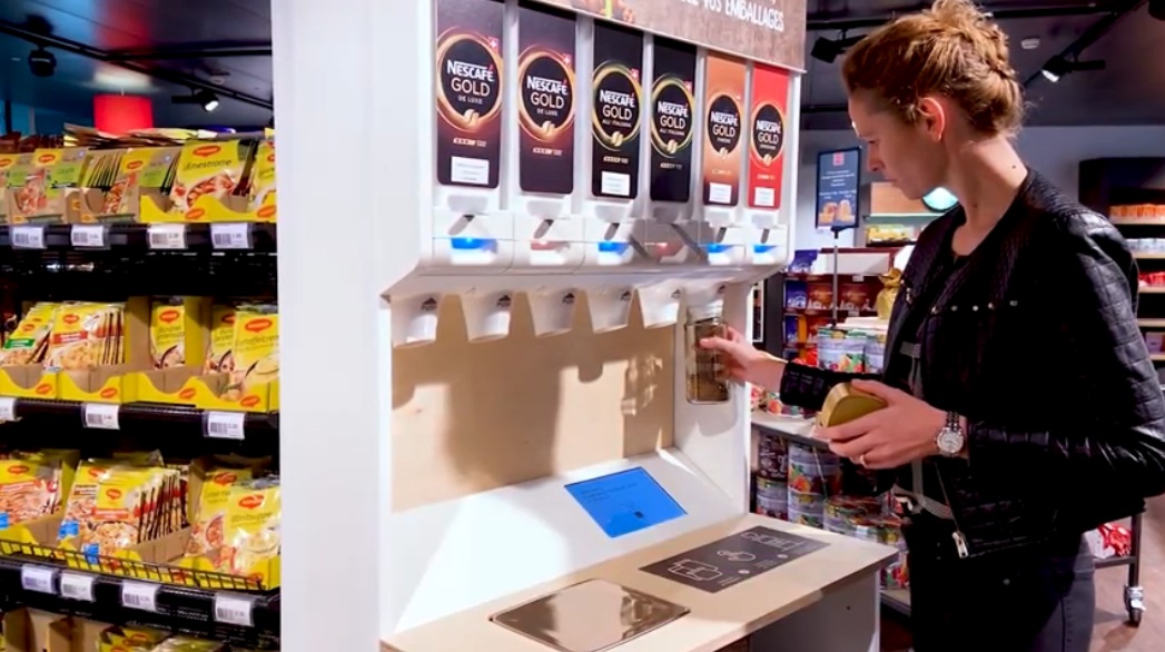 Nestlé pilots reusable and refillable dispensers