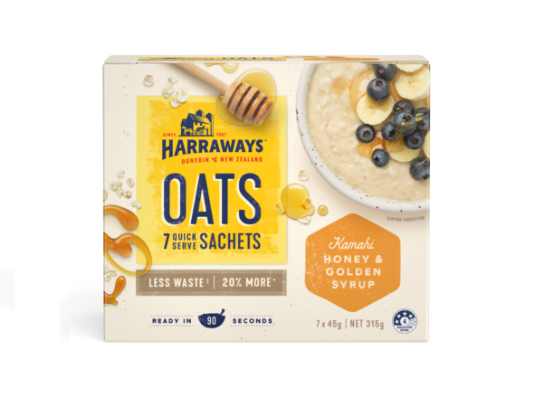 Harraways Locally Made Quick Serve Oats