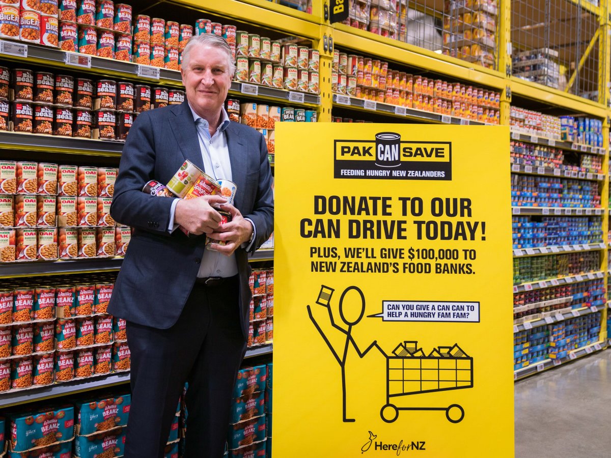 Lend a hand, give a can, and help feed a Kiwi Fam